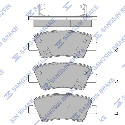 Hi-Q fékbetétkészlet, tárcsafék - SP4458 - TothCarparts