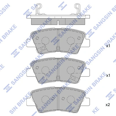 Hi-Q fékbetétkészlet, tárcsafék - SP4459 - TothCarparts