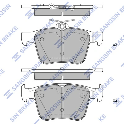 Hi-Q fékbetétkészlet, tárcsafék - SP4521 - TothCarparts