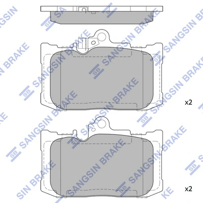 Hi-Q fékbetétkészlet, tárcsafék - SP4552 - TothCarparts