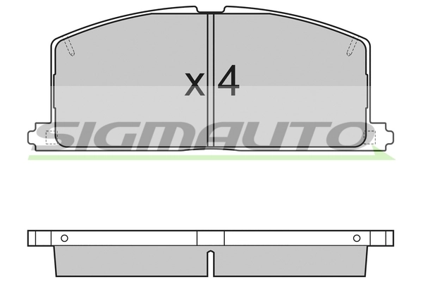 SIGMAUTO fékbetétkészlet, tárcsafék - SPA255 - TothCarparts