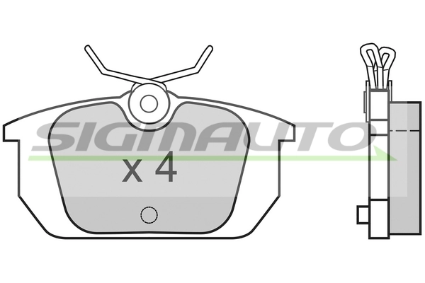 SIGMAUTO fékbetétkészlet, tárcsafék - SPA313 - TothCarparts