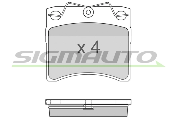 SIGMAUTO fékbetétkészlet, tárcsafék - SPA554 - TothCarparts