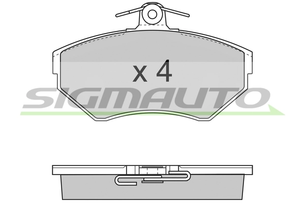 SIGMAUTO fékbetétkészlet, tárcsafék - SPA674 - TothCarparts