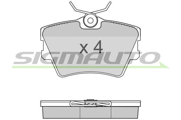 SIGMAUTO fékbetétkészlet, tárcsafék - SPA724 - TothCarparts