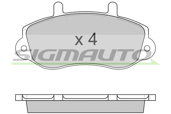 SIGMAUTO fékbetétkészlet, tárcsafék - SPA767 - TothCarparts