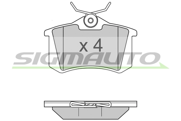 SIGMAUTO fékbetétkészlet, tárcsafék - SPA806 - TothCarparts