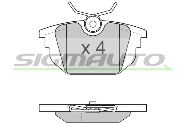 SIGMAUTO fékbetétkészlet, tárcsafék - SPA850 - TothCarparts