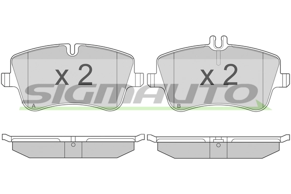 SIGMAUTO fékbetétkészlet, tárcsafék - SPA896 - TothCarparts