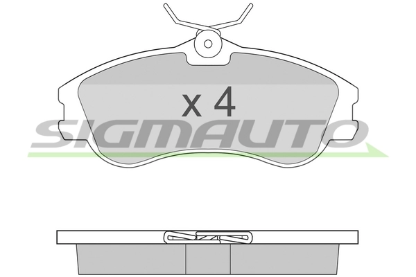 SIGMAUTO fékbetétkészlet, tárcsafék - SPA921 - TothCarparts
