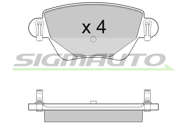 SIGMAUTO fékbetétkészlet, tárcsafék - SPA927 - TothCarparts