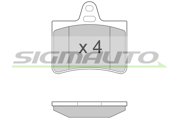 SIGMAUTO fékbetétkészlet, tárcsafék - SPA938 - TothCarparts