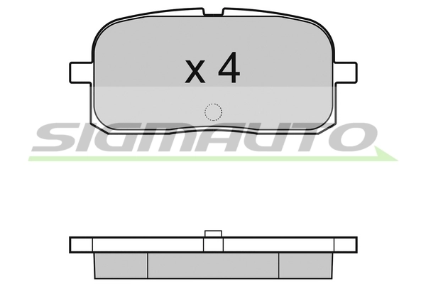 SIGMAUTO fékbetétkészlet, tárcsafék - SPA988 - TothCarparts