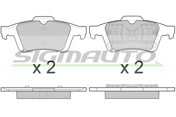 SIGMAUTO fékbetétkészlet, tárcsafék - SPB091 - TothCarparts