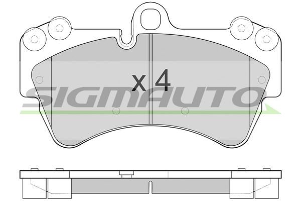 SIGMAUTO fékbetétkészlet, tárcsafék - SPB099 - TothCarparts