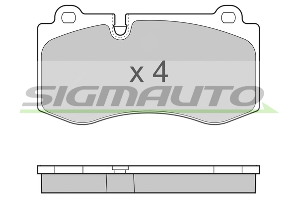 SIGMAUTO fékbetétkészlet, tárcsafék - SPB362 - TothCarparts