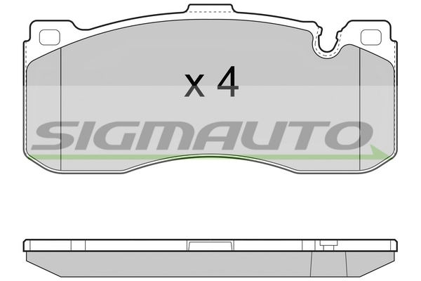 SIGMAUTO fékbetétkészlet, tárcsafék - SPB472 - TothCarparts
