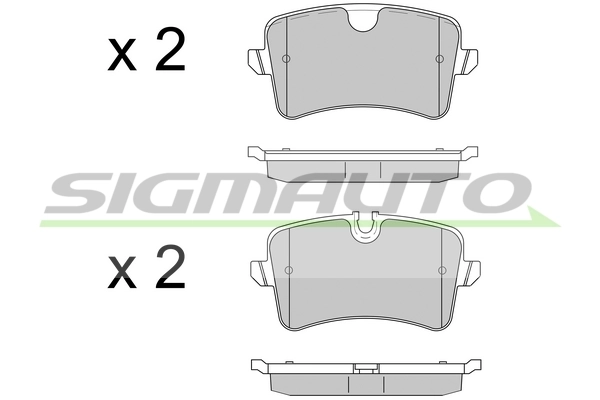SIGMAUTO fékbetétkészlet, tárcsafék - SPB502 - TothCarparts