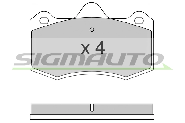 SIGMAUTO fékbetétkészlet, tárcsafék - SPB617 - TothCarparts