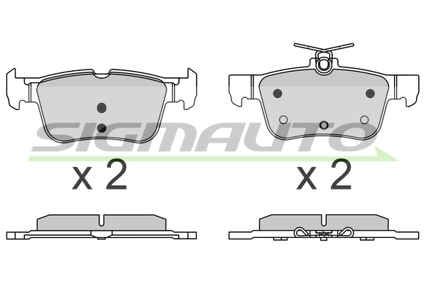 SIGMAUTO fékbetétkészlet, tárcsafék - SPB637 - TothCarparts