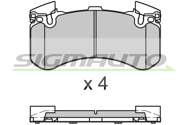 SIGMAUTO fékbetétkészlet, tárcsafék - SPB654 - TothCarparts