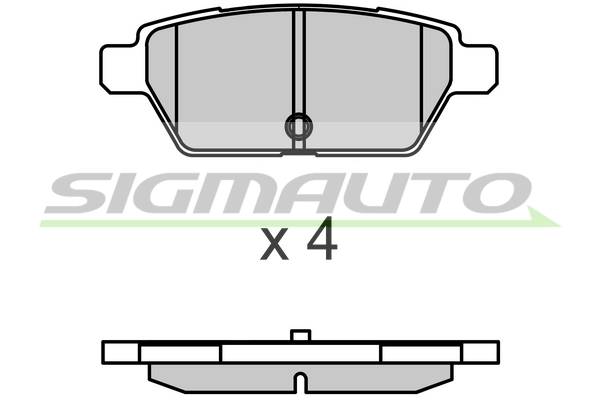 SIGMAUTO fékbetétkészlet, tárcsafék - SPB683 - TothCarparts