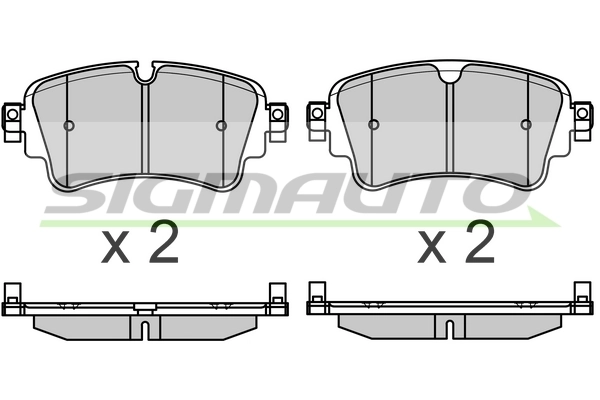 SIGMAUTO fékbetétkészlet, tárcsafék - SPB688 - TothCarparts