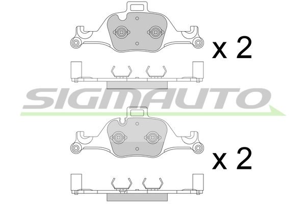 SIGMAUTO fékbetétkészlet, tárcsafék - SPB777 - TothCarparts