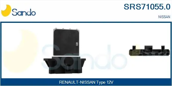 SANDO ellenállás, belső tér szellőzés - SRS71055.0 - TothCarparts