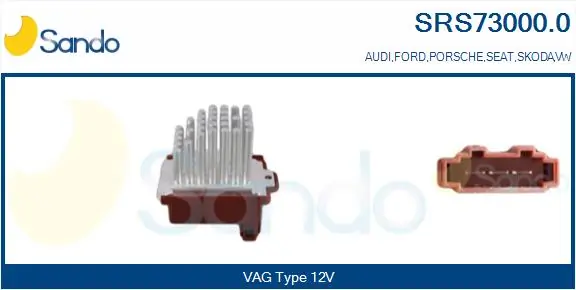 SANDO ellenállás, belső tér szellőzés - SRS73000.0 - TothCarparts