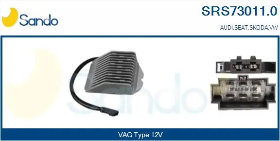 SANDO ellenállás, belső tér szellőzés - SRS73011.0 - TothCarparts
