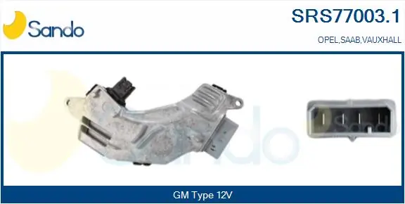 SANDO ellenállás, belső tér szellőzés - SRS77003.1 - TothCarparts