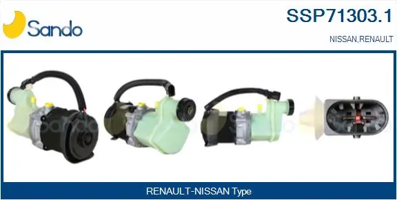 SANDO hidraulikus szivattyú, kormányzás - SSP71303.1 - TothCarparts