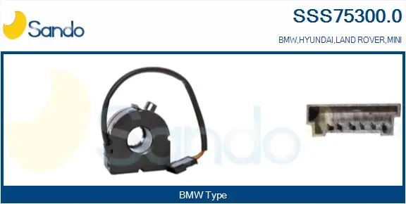 SANDO Kormányelfordítás-érzékelő - SSS75300.0 - TothCarparts