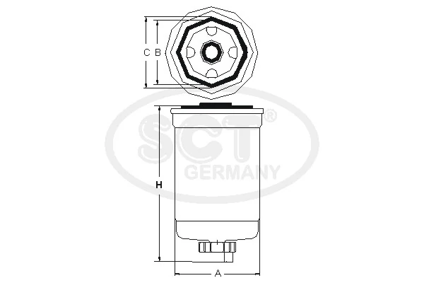 SCT - MANNOL Üzemanyagszűrő - ST 302 - TothCarparts