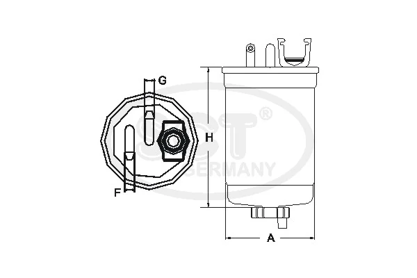 SCT - MANNOL Üzemanyagszűrő - ST 6169 - TothCarparts