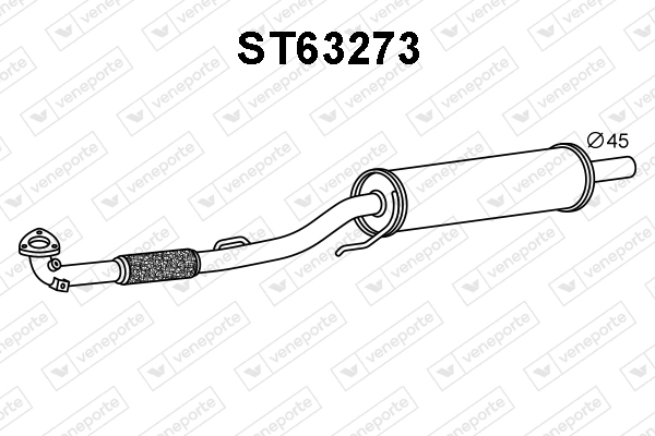 VENEPORTE első hangtompító - ST63273 - TothCarparts