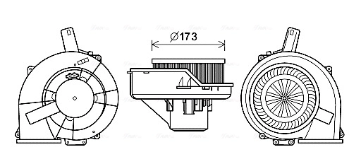 AVA Clever Choice Utastér-ventilátor - ST8047 - TothCarparts