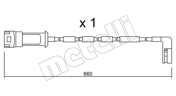 METELLI figyelmezető kontaktus, fékbetétkopás - SU.082 - TothCarparts