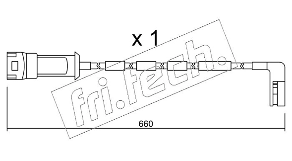 fri.tech. figyelmezető kontaktus, fékbetétkopás - SU.082 - TothCarparts