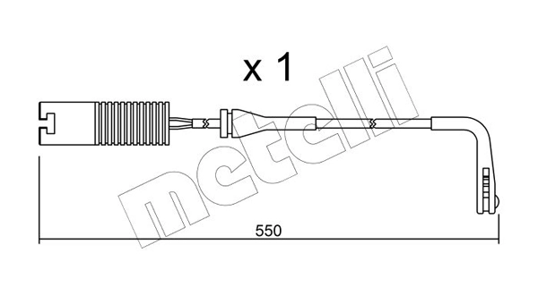 METELLI figyelmezető kontaktus, fékbetétkopás - SU.092 - TothCarparts