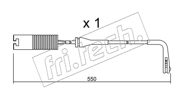 fri.tech. figyelmezető kontaktus, fékbetétkopás - SU.092 - TothCarparts