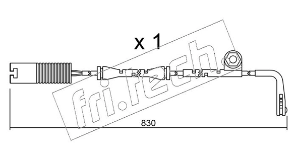 fri.tech. figyelmezető kontaktus, fékbetétkopás - SU.104 - TothCarparts