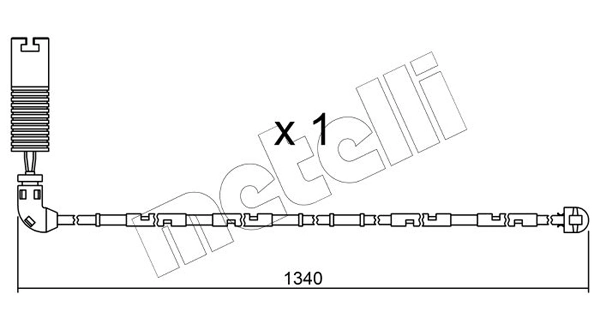 METELLI figyelmezető kontaktus, fékbetétkopás - SU.113 - TothCarparts