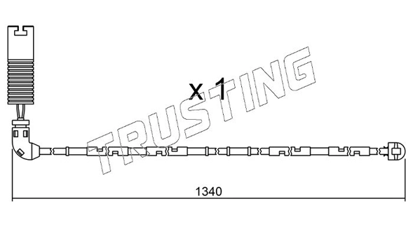 TRUSTING figyelmezető kontaktus, fékbetétkopás - SU.113 - TothCarparts