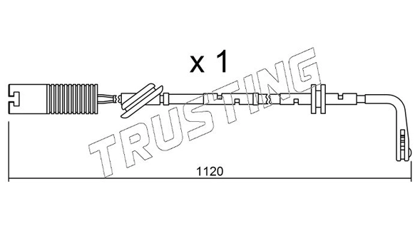 TRUSTING figyelmezető kontaktus, fékbetétkopás - SU.124 - TothCarparts