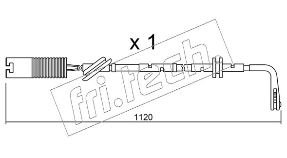 fri.tech. figyelmezető kontaktus, fékbetétkopás - SU.124 - TothCarparts