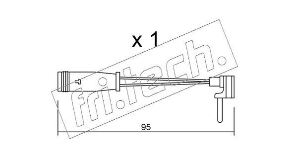 fri.tech. figyelmezető kontaktus, fékbetétkopás - SU.129 - TothCarparts