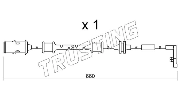TRUSTING figyelmezető kontaktus, fékbetétkopás - SU.142 - TothCarparts
