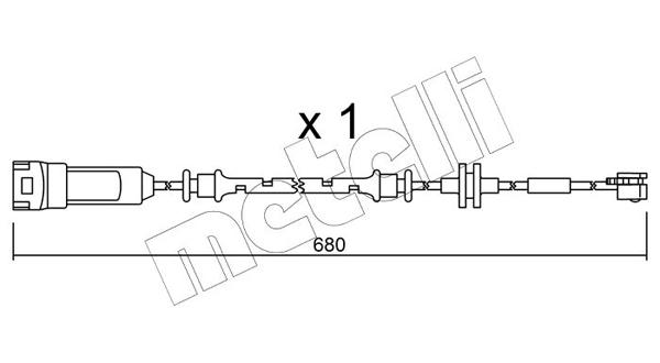 METELLI figyelmezető kontaktus, fékbetétkopás - SU.145 - TothCarparts